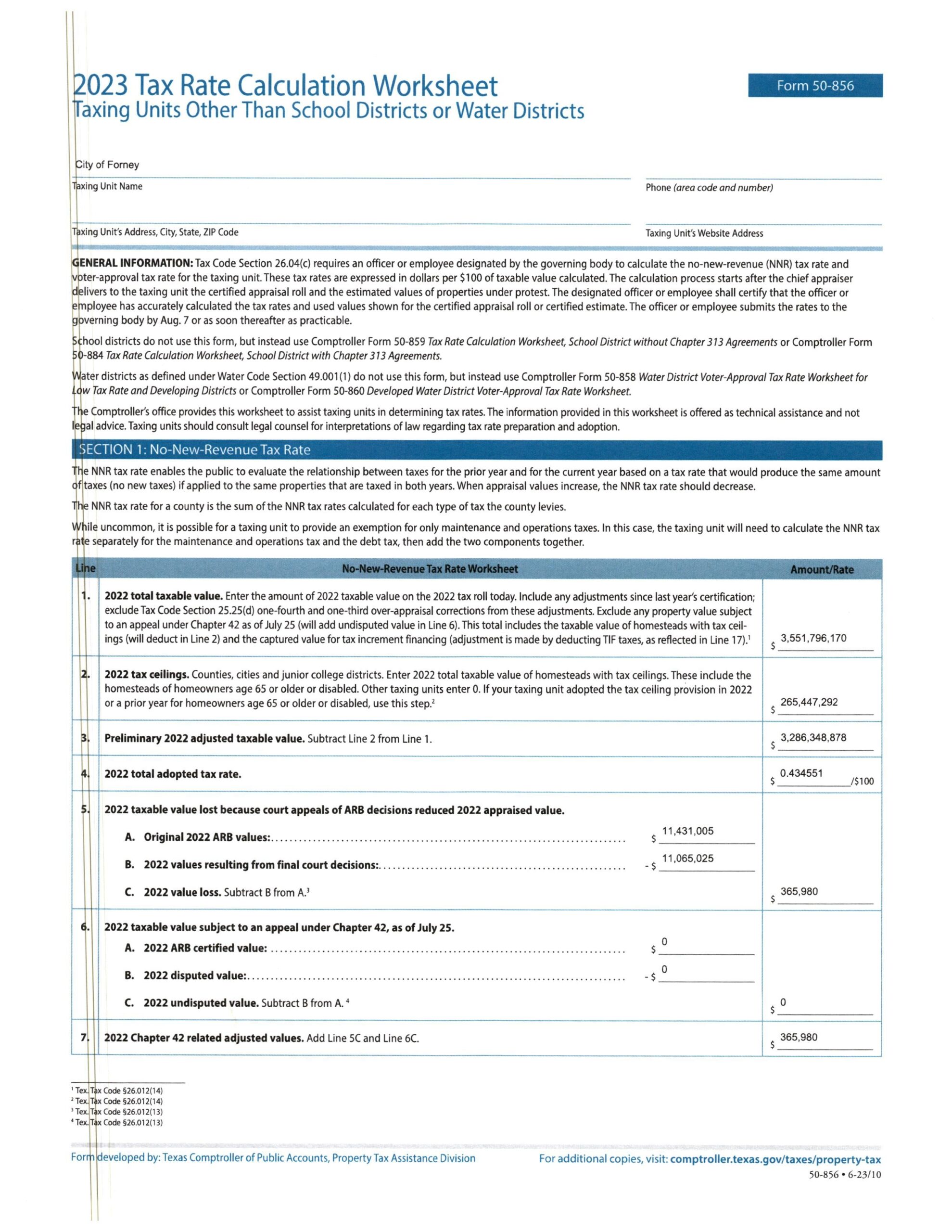 Calculating Tax Increase Worksheet With Examples Calculating Tax Increase Worksheet With Examples
