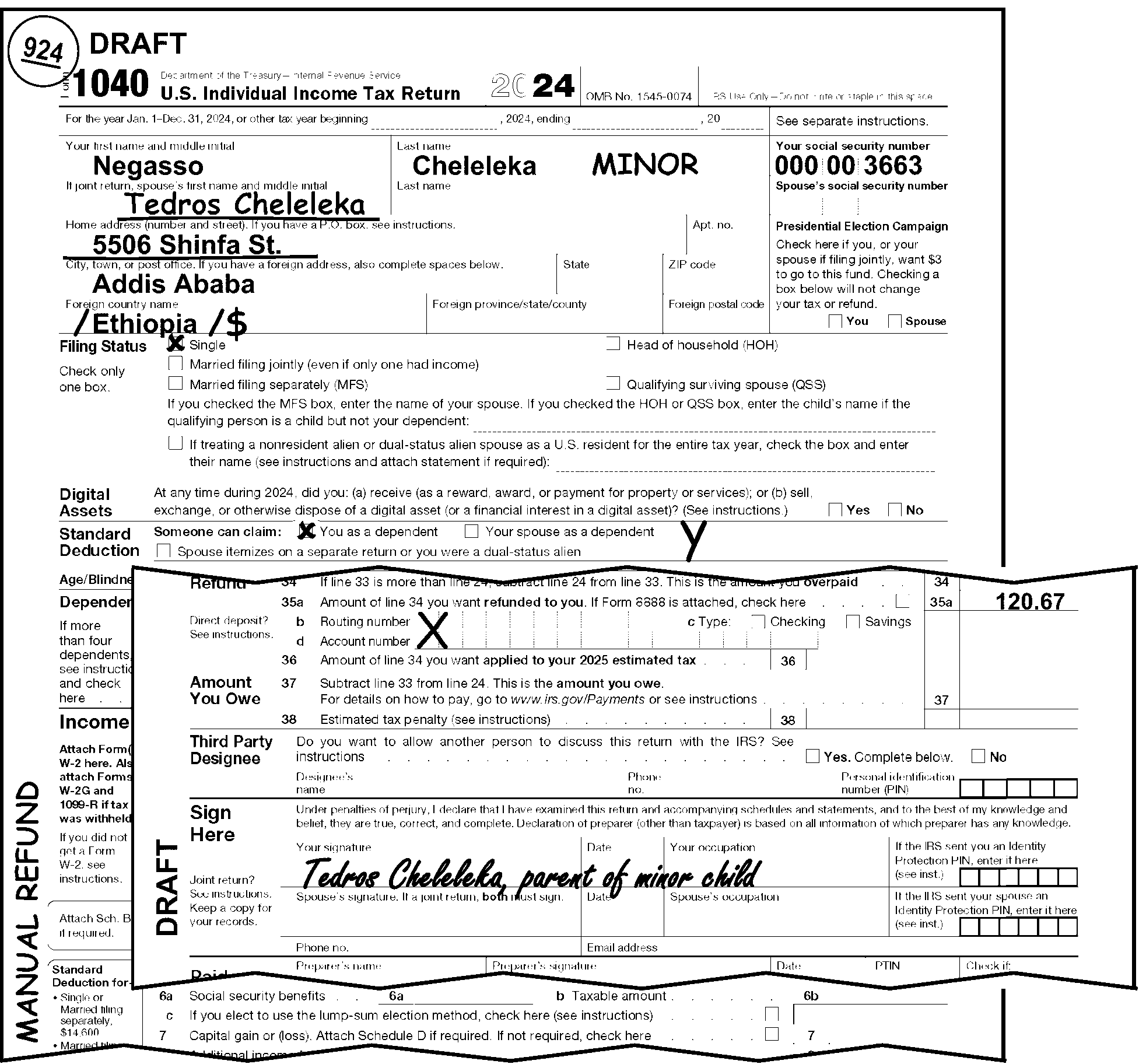 3 21 3 Individual Income Tax Returns Internal Revenue Service