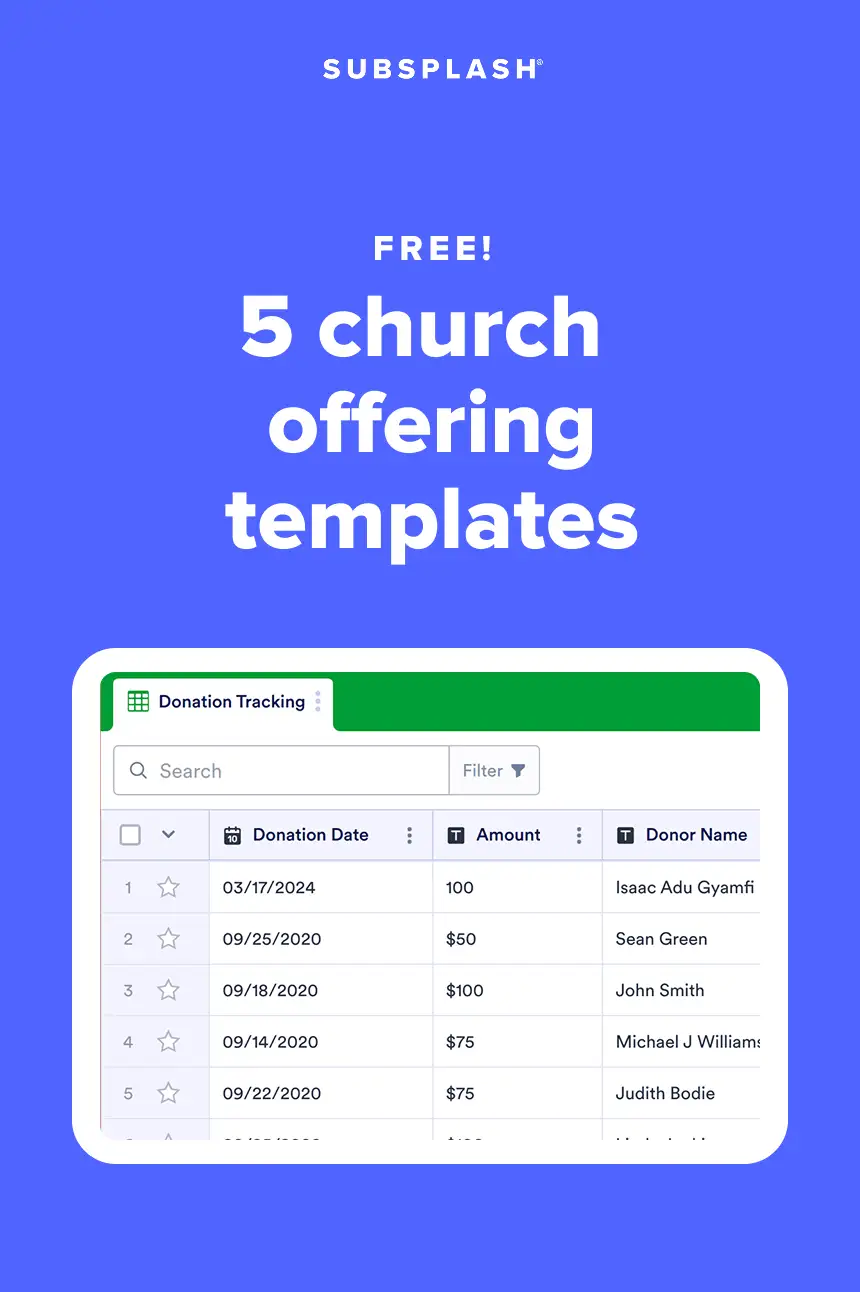 Church Designated Gift Worksheet Example