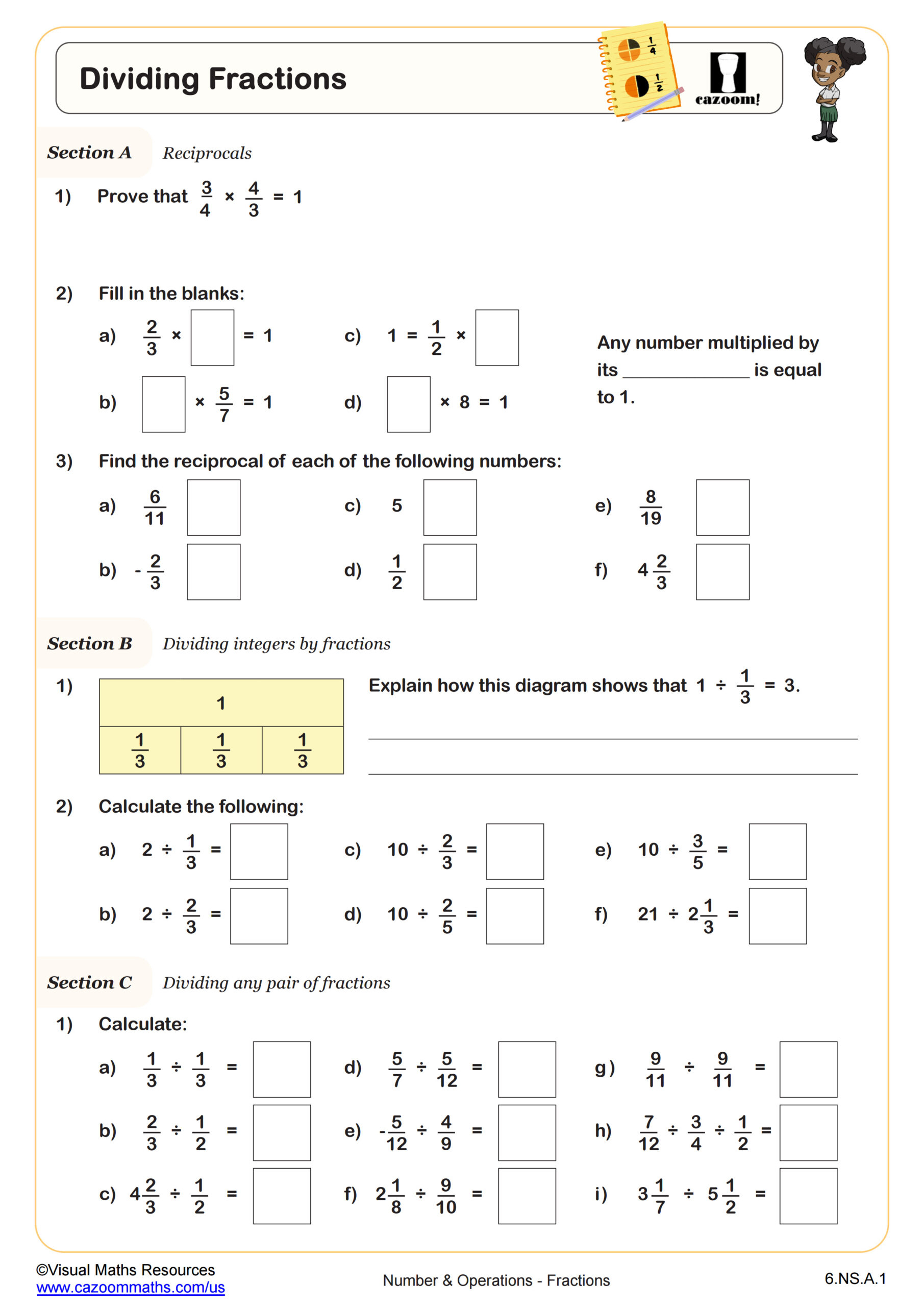 6Th Grade Math Worksheets With Examples