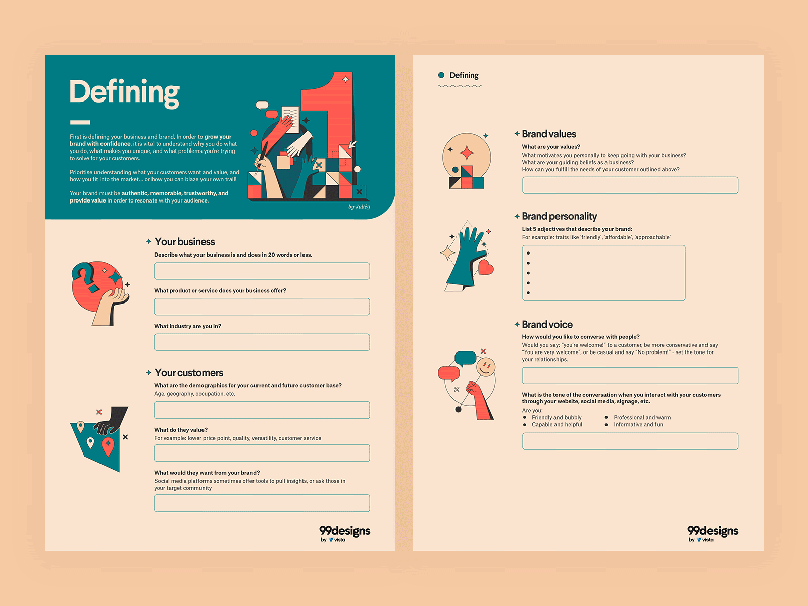 Example Of Branding Worksheet For Your Business
