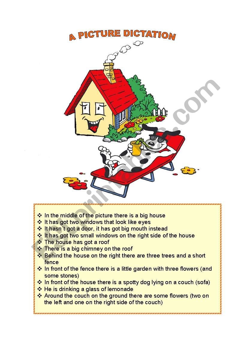 Worksheet Examples Of Dictations For Conversational English