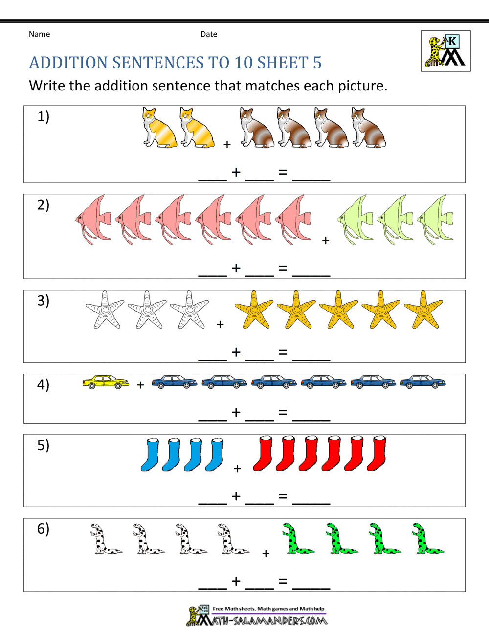 Number Sentence Example Grade 2 Worksheets Number Sentence Example Grade 2 Worksheets