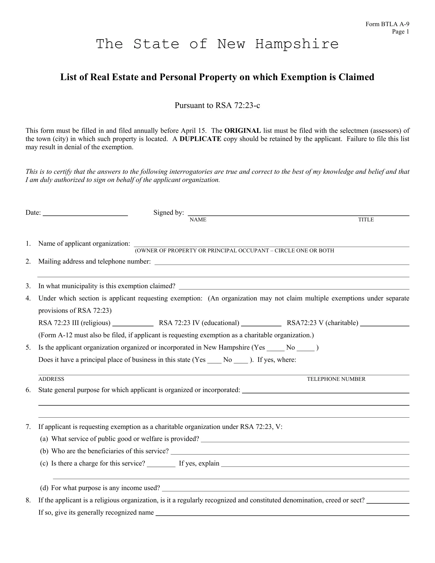 Btla A 9 Form Fill Out Printable PDF Forms Online