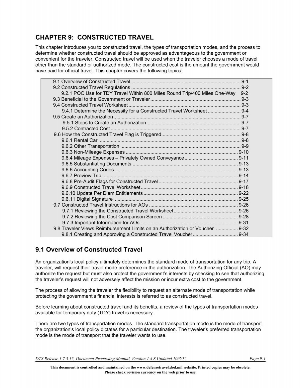 Dts Constructed Travel Worksheet Example