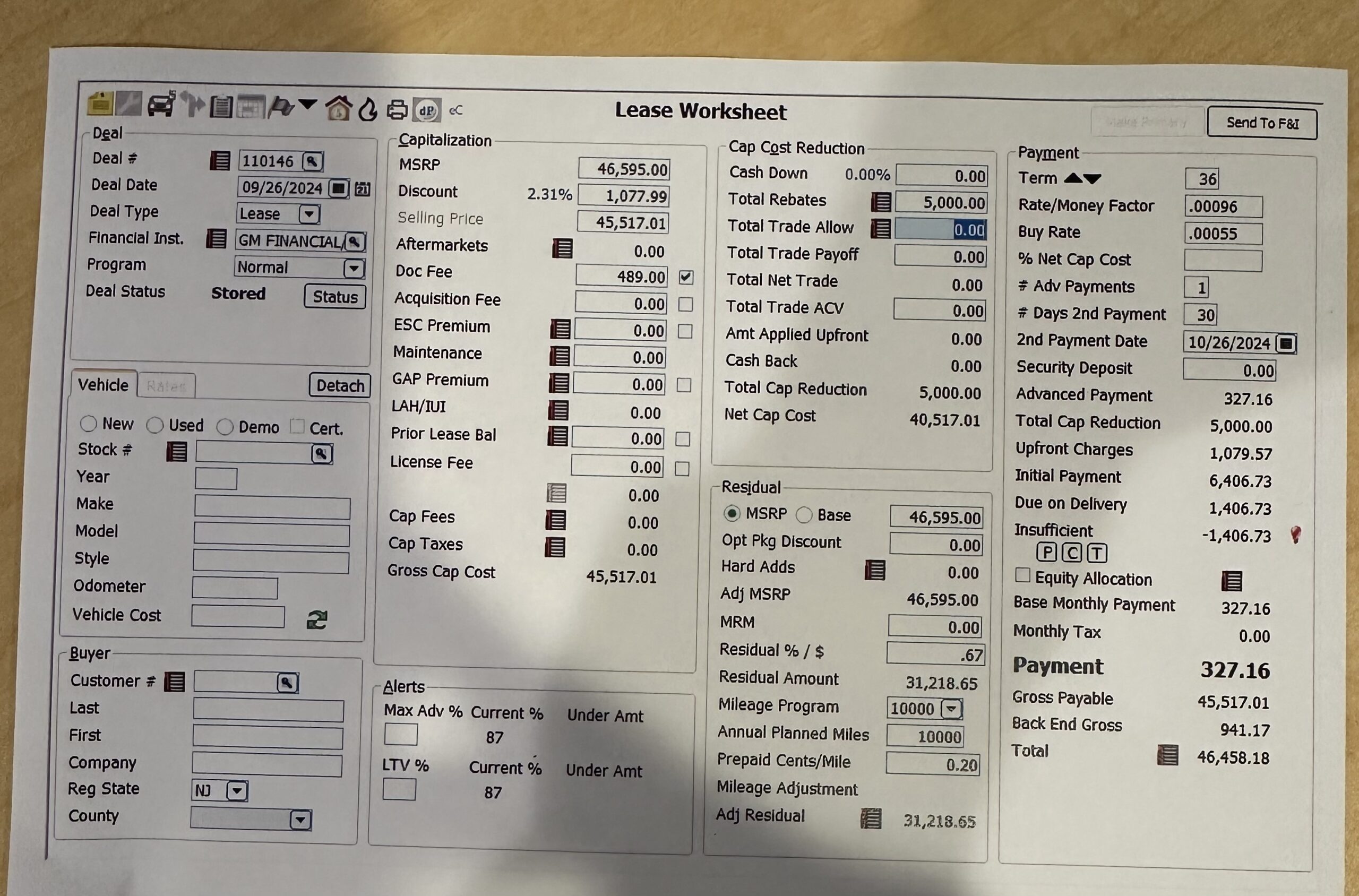 How To Read Lease Worksheet Example