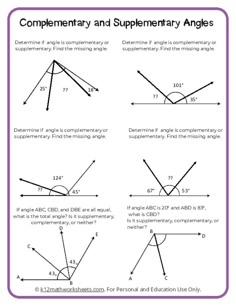Example 4 1 Geometry Worksheet Answers Example 4 1 Geometry Worksheet Answers