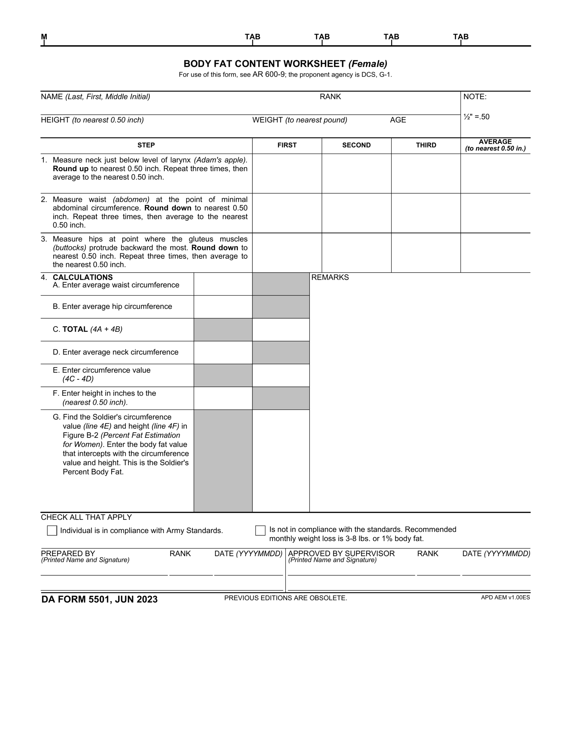 DA Form 5501 Fill 2024 2025 Complete Your Form Online PDF Guru