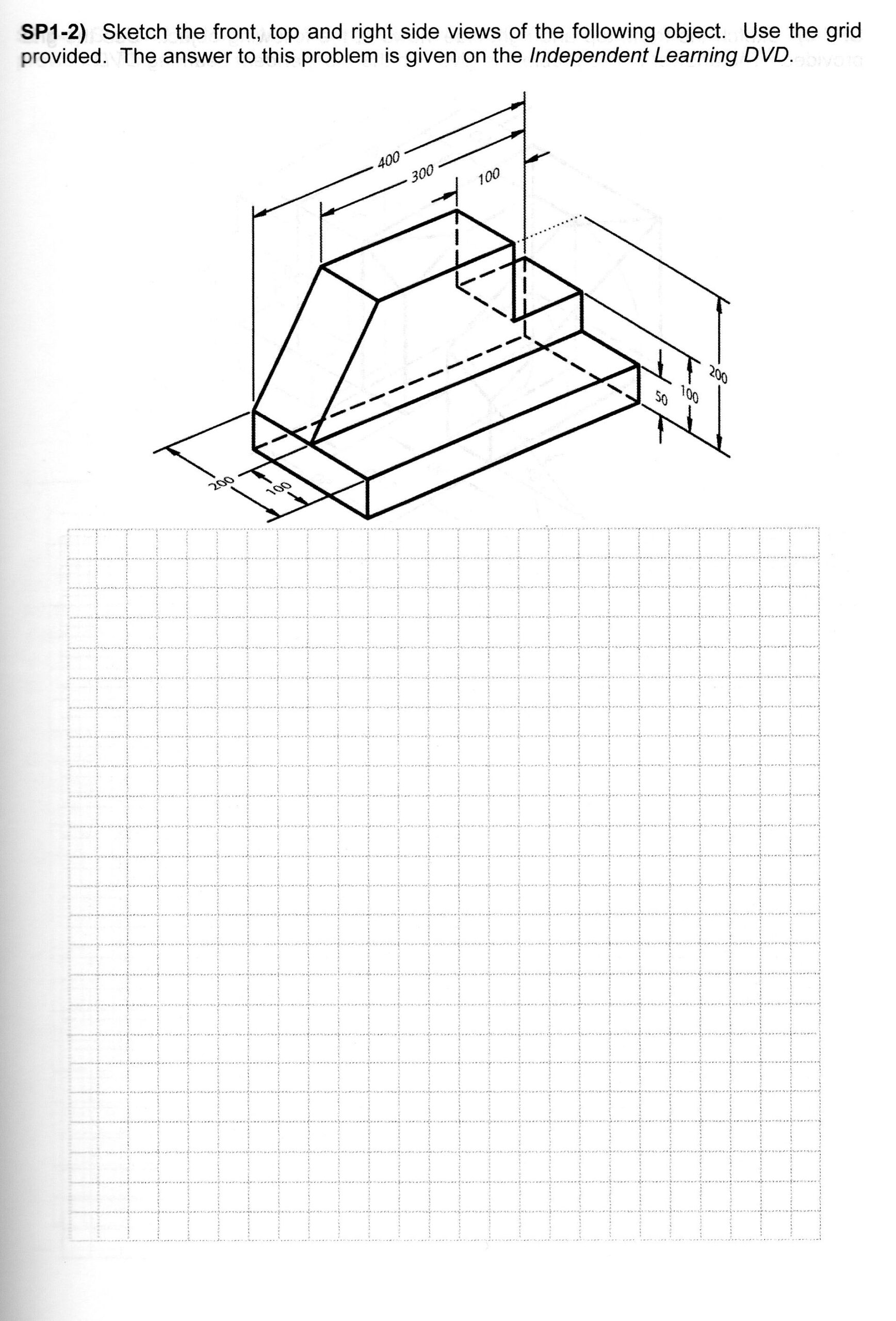 Autocad Projection Sketches Examples Worksheet