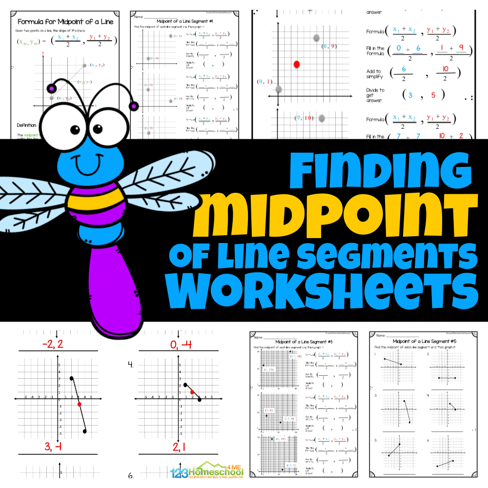 Finding The Midpoint Of A Line Segment Worksheets Finding The Midpoint Of A Line Segment Worksheets