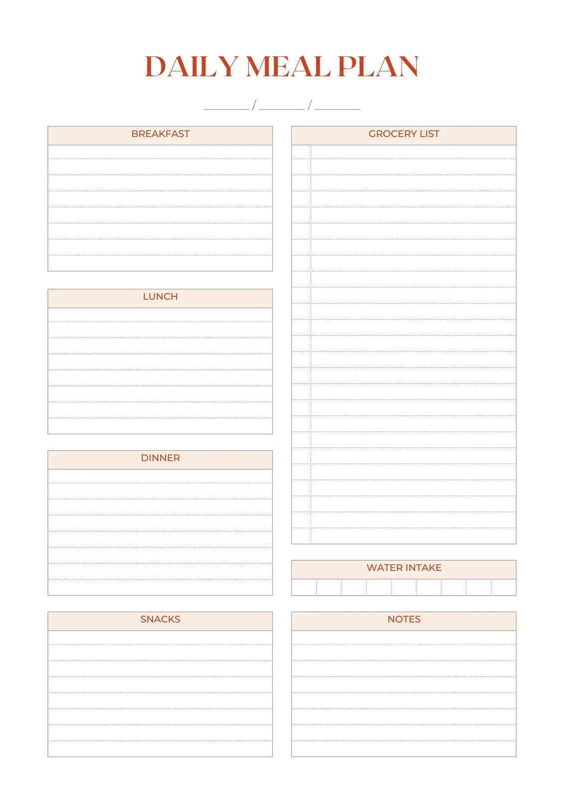 Free Customizable Meal Planner Menu Templates Canva