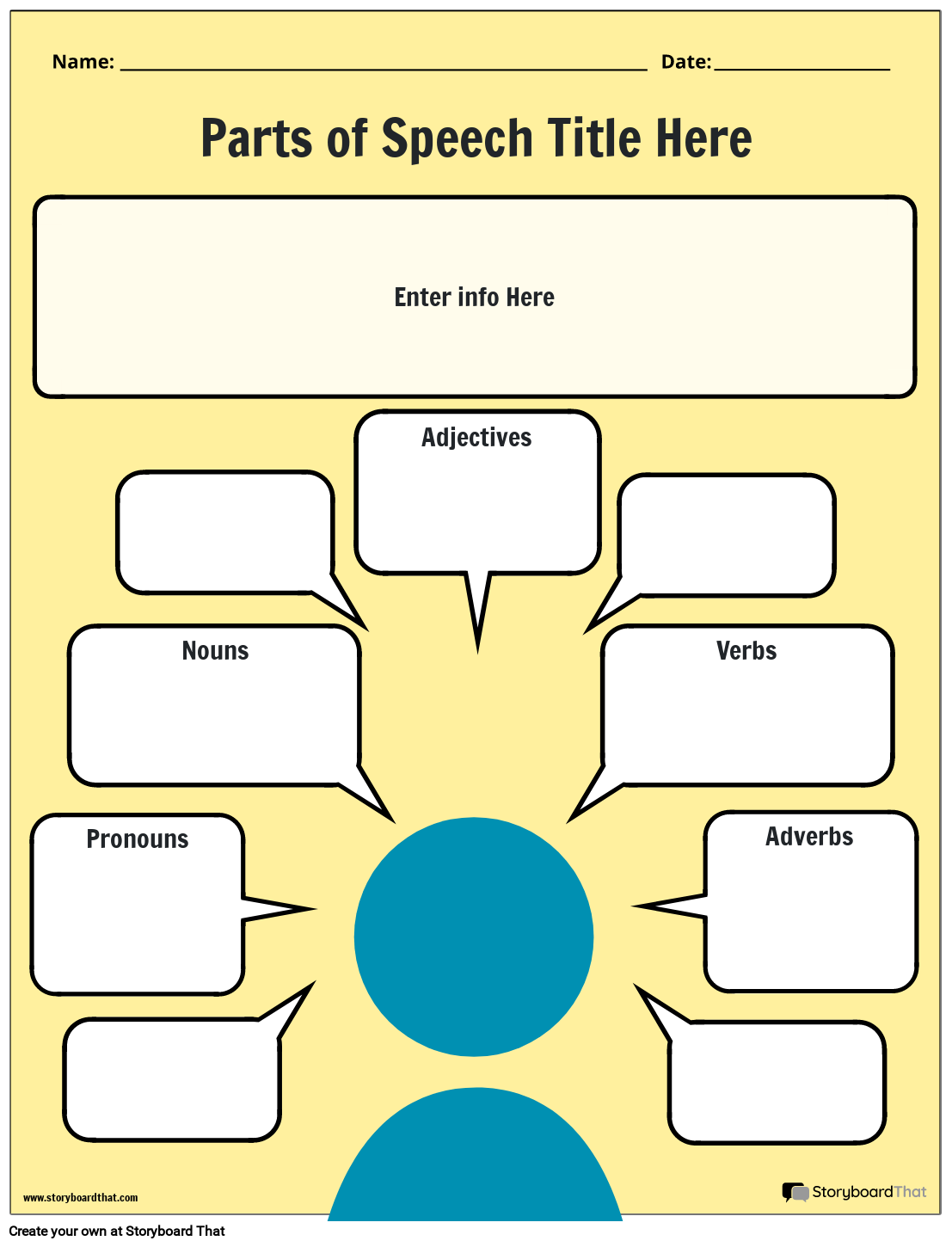 Noun Verb Adjective Worksheet Definitions Examples