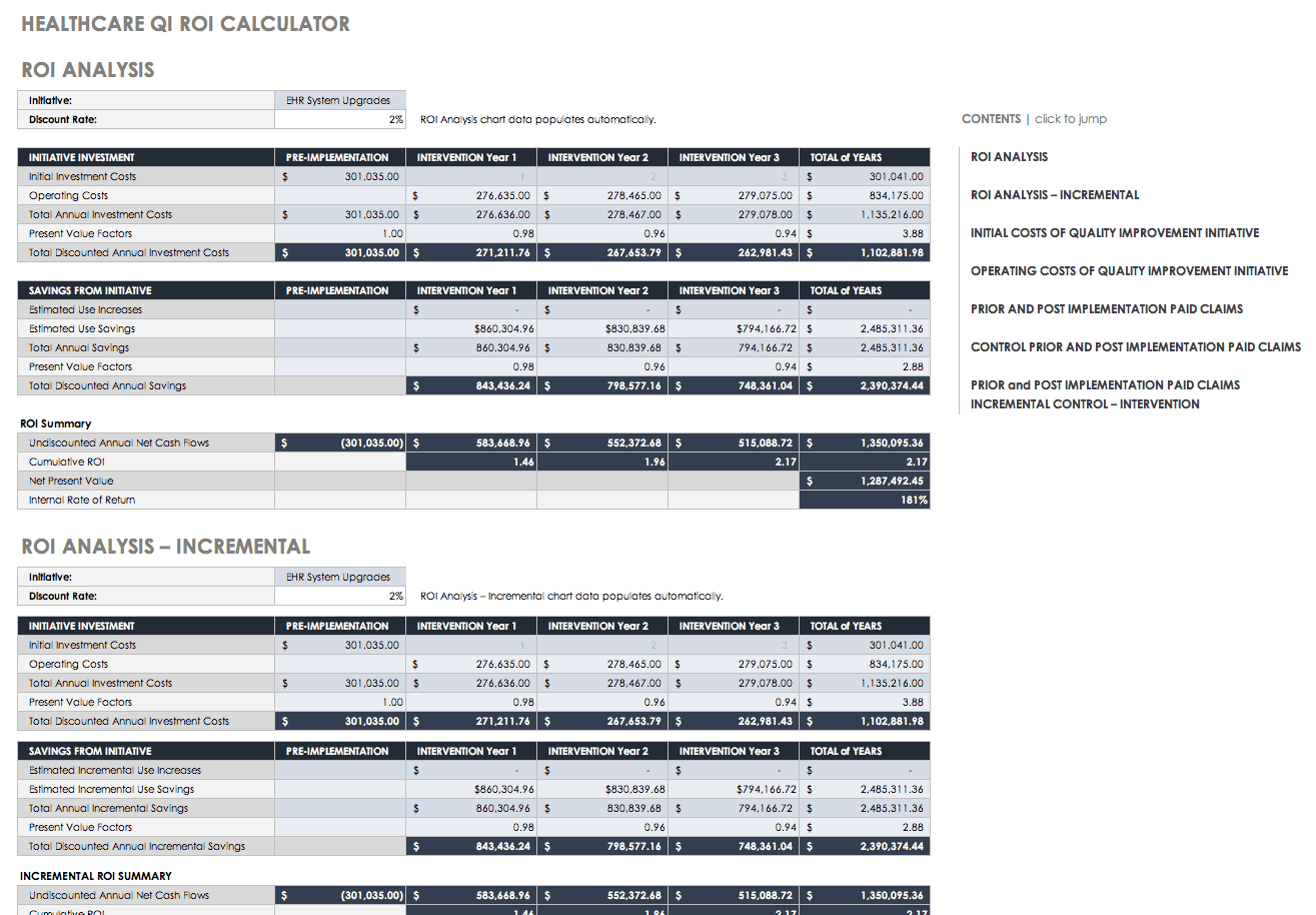 Example Data Conversion Worksheet Roi