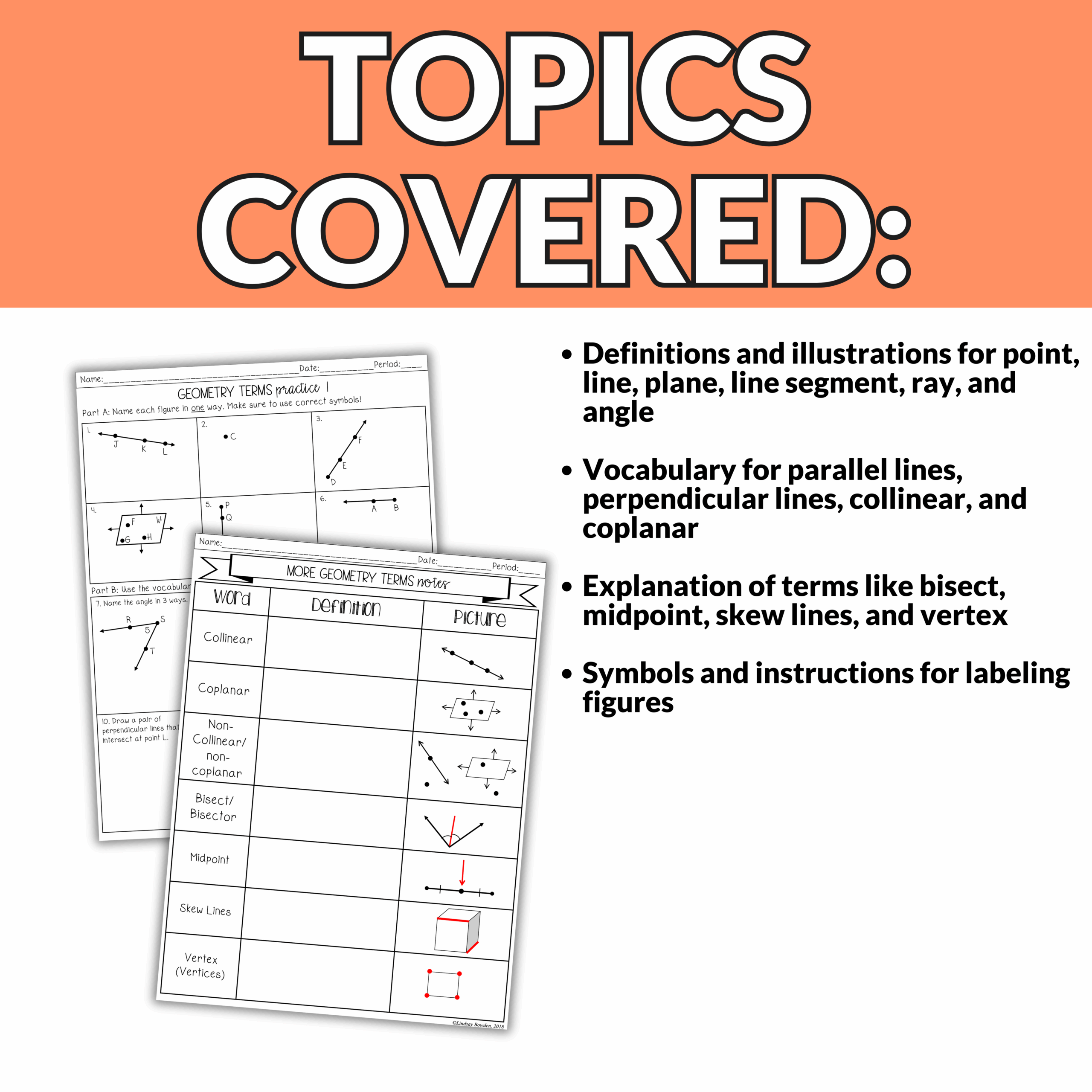 Notes And Examples Geometry Worksheet