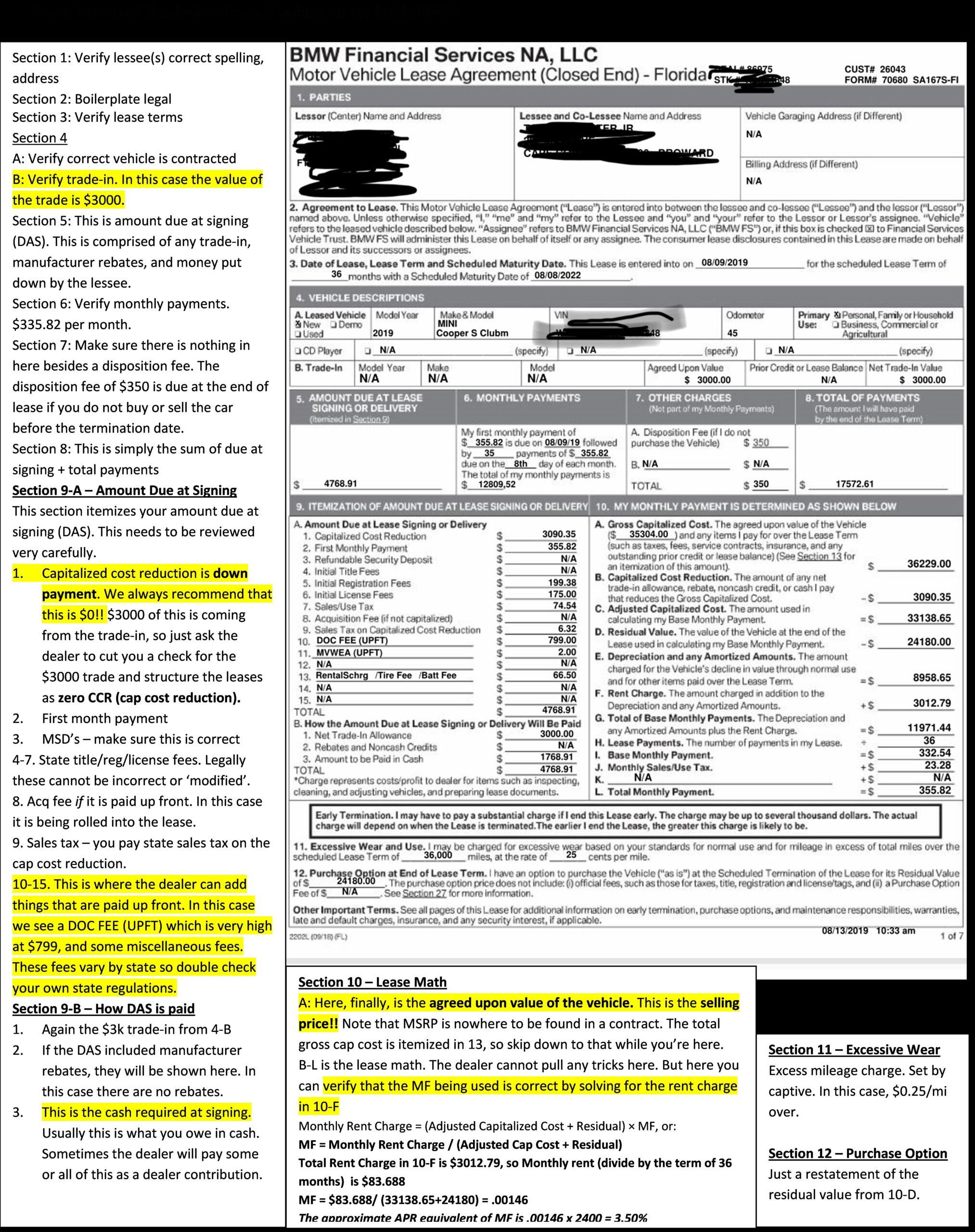 Guide To Reading Lease Paperwork Before Signing Ask The Hackrs Leasehackr Forum