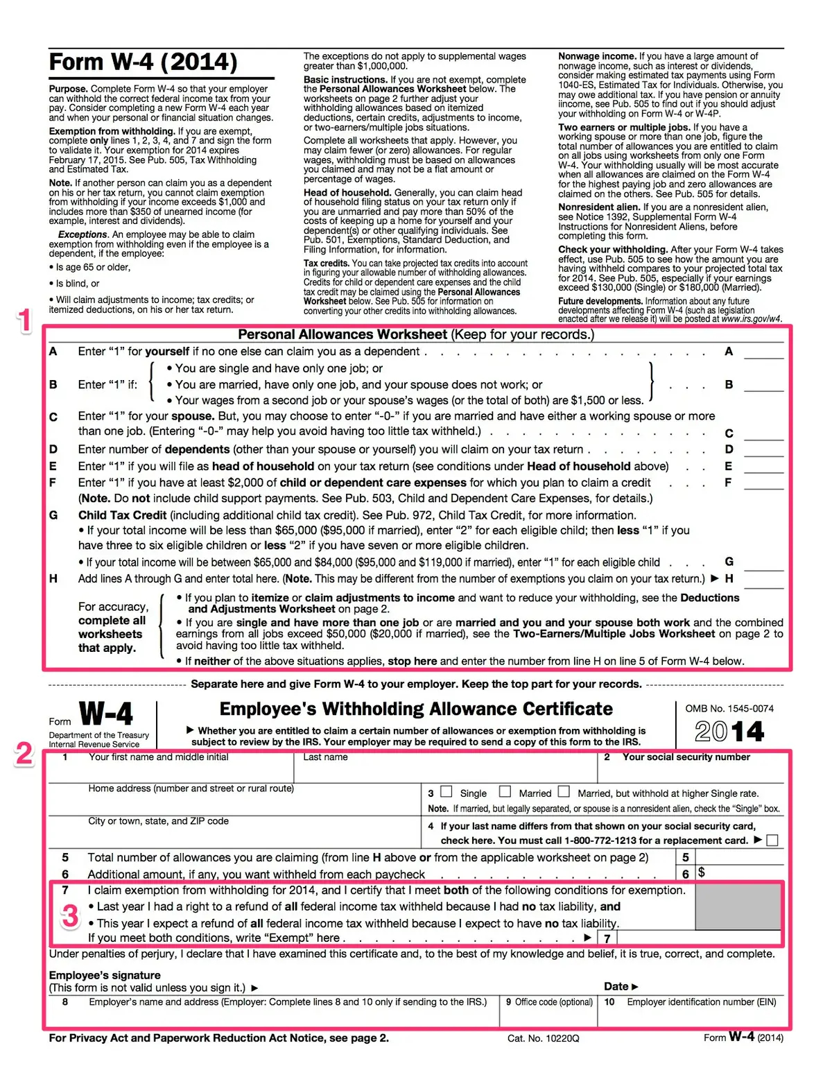 How To Complete The W 4 Tax Form The Georgia Way