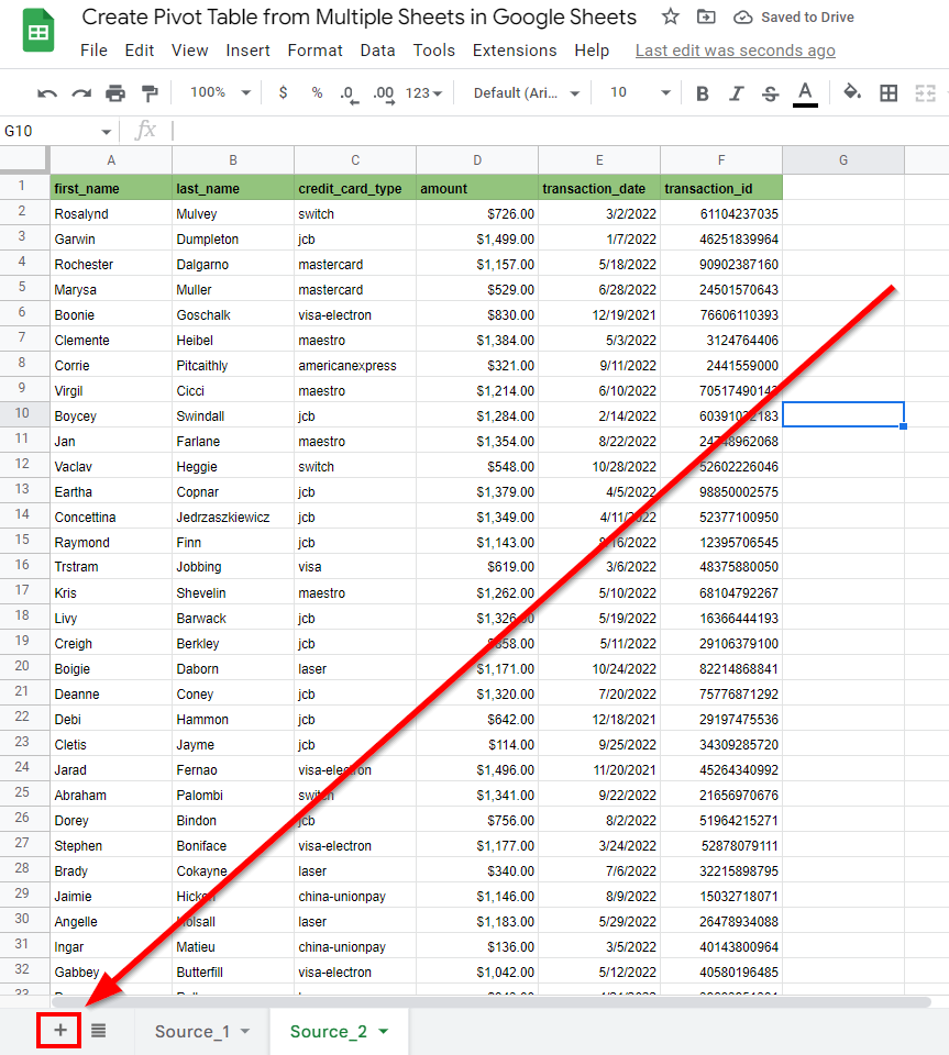 Example Of Using Multiple Worksheets
