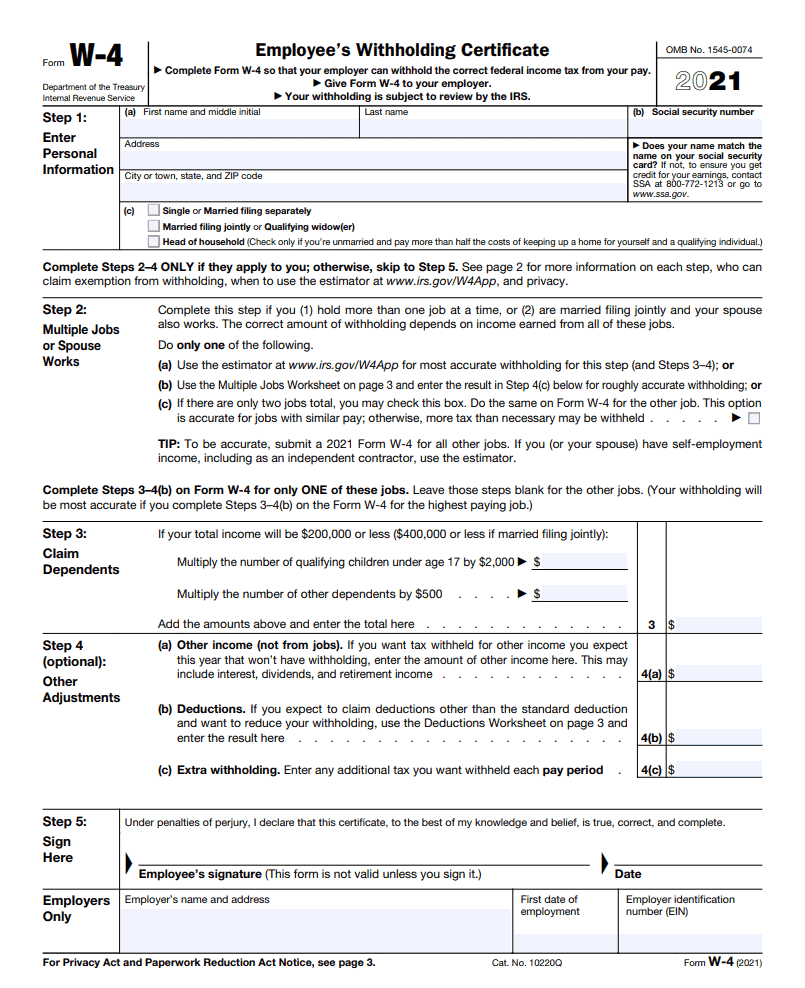 How To Fill Out A Form W 4 2024 Edition 