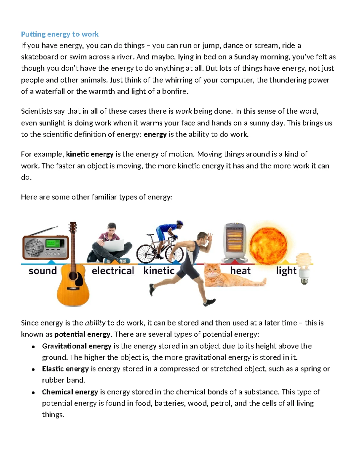 Kinetic And Potential Energy Worksheet Physics 101 Studocu