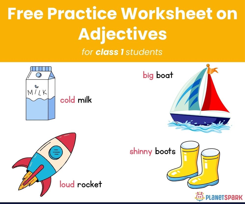 Learn Describing Words Class 1 English Worksheet PlanetSpark