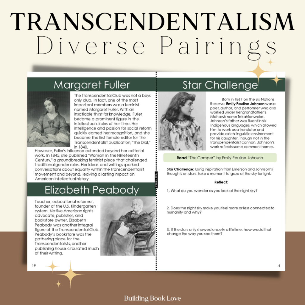 Meaningful Fun Activities For Teaching Transcendentalism Building Book Love