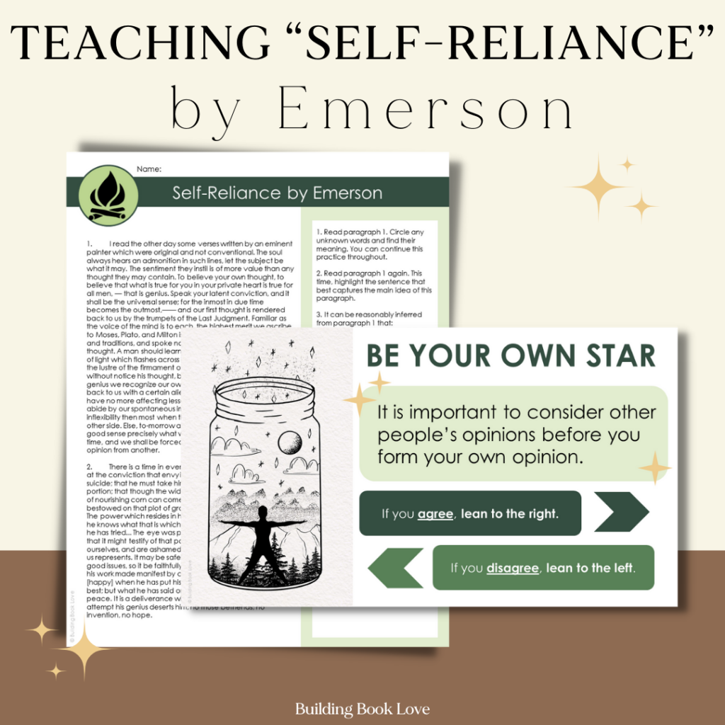 Meaningful Fun Activities For Teaching Transcendentalism Building Book Love