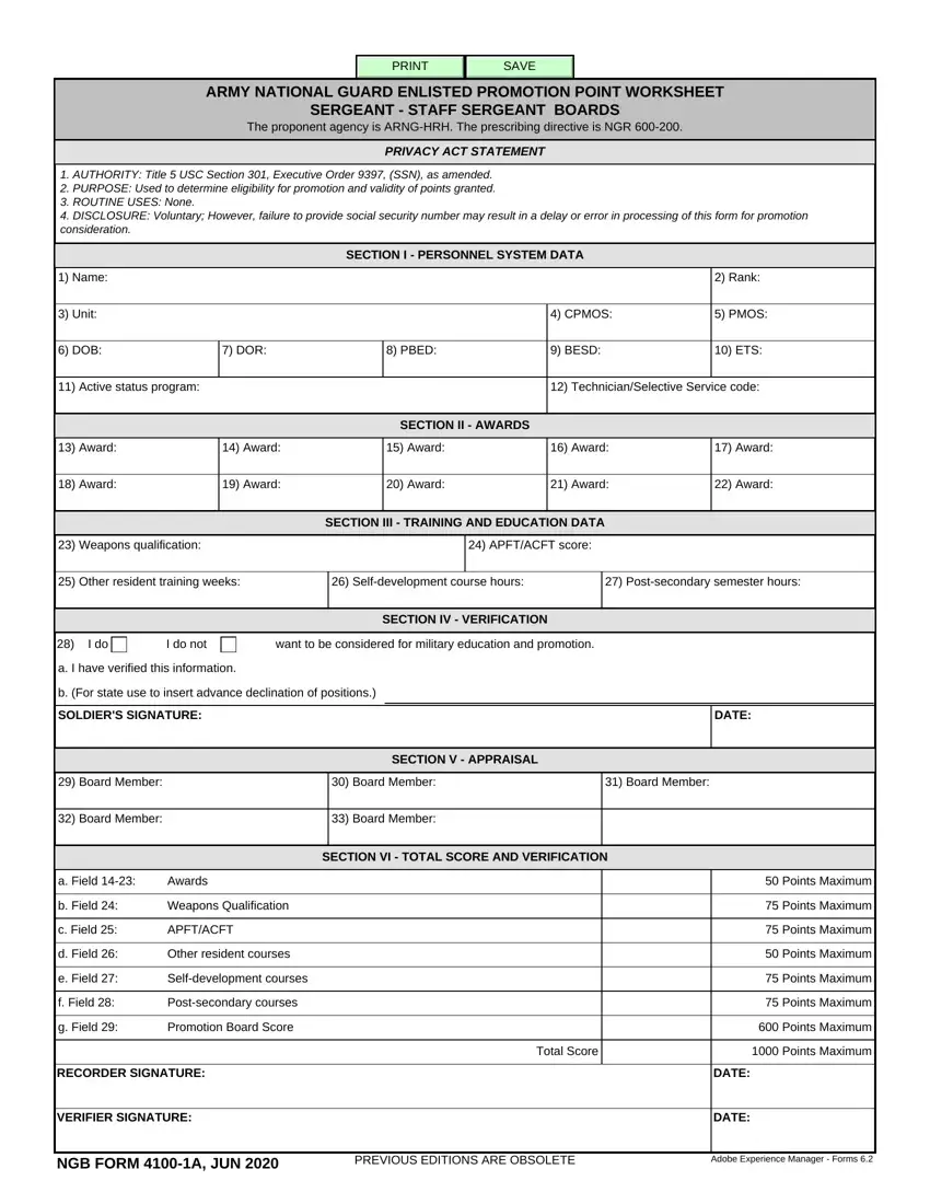 Nbg Form 4100 1 R E Fill Out Printable PDF Forms Online