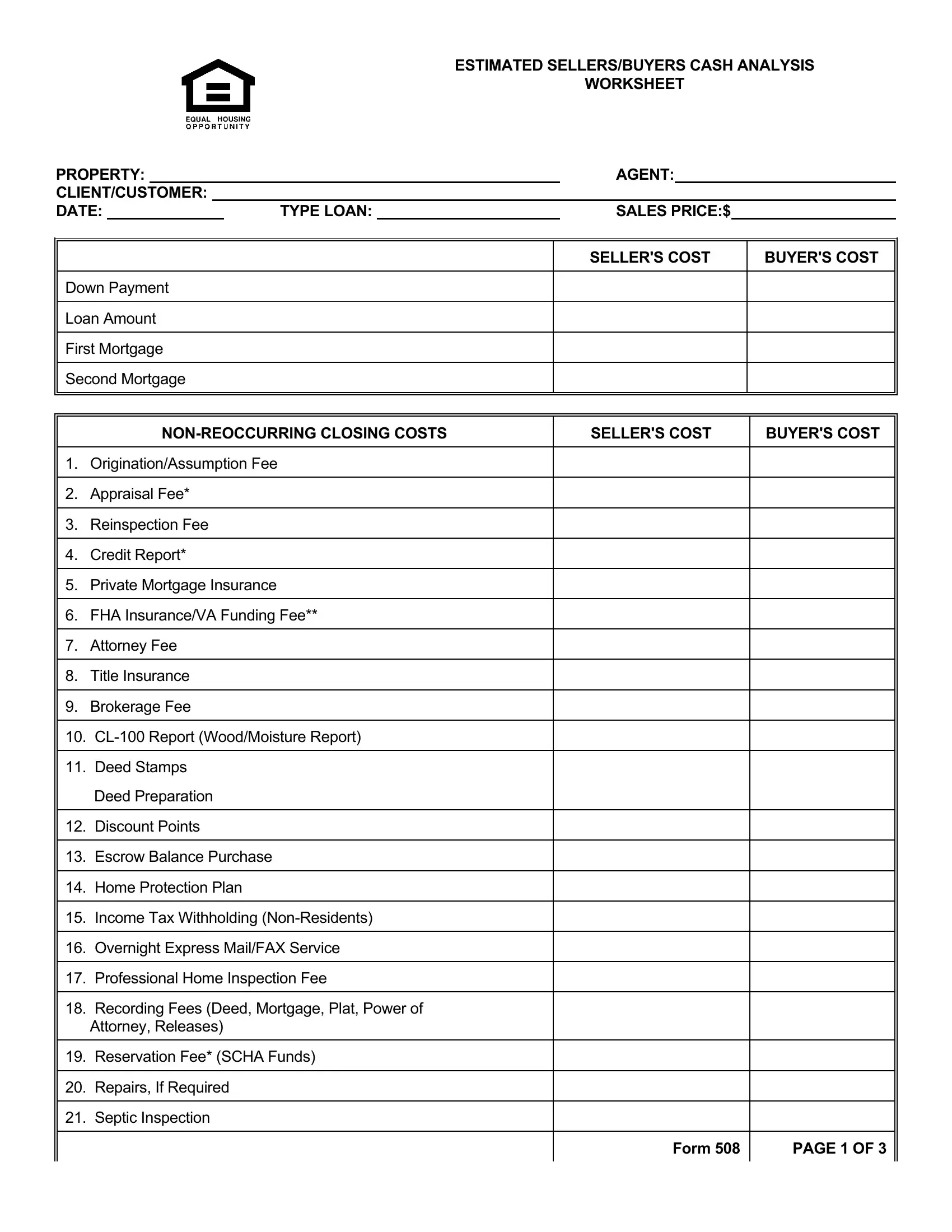 Net To Seller Form Fill Out Printable PDF Forms Online