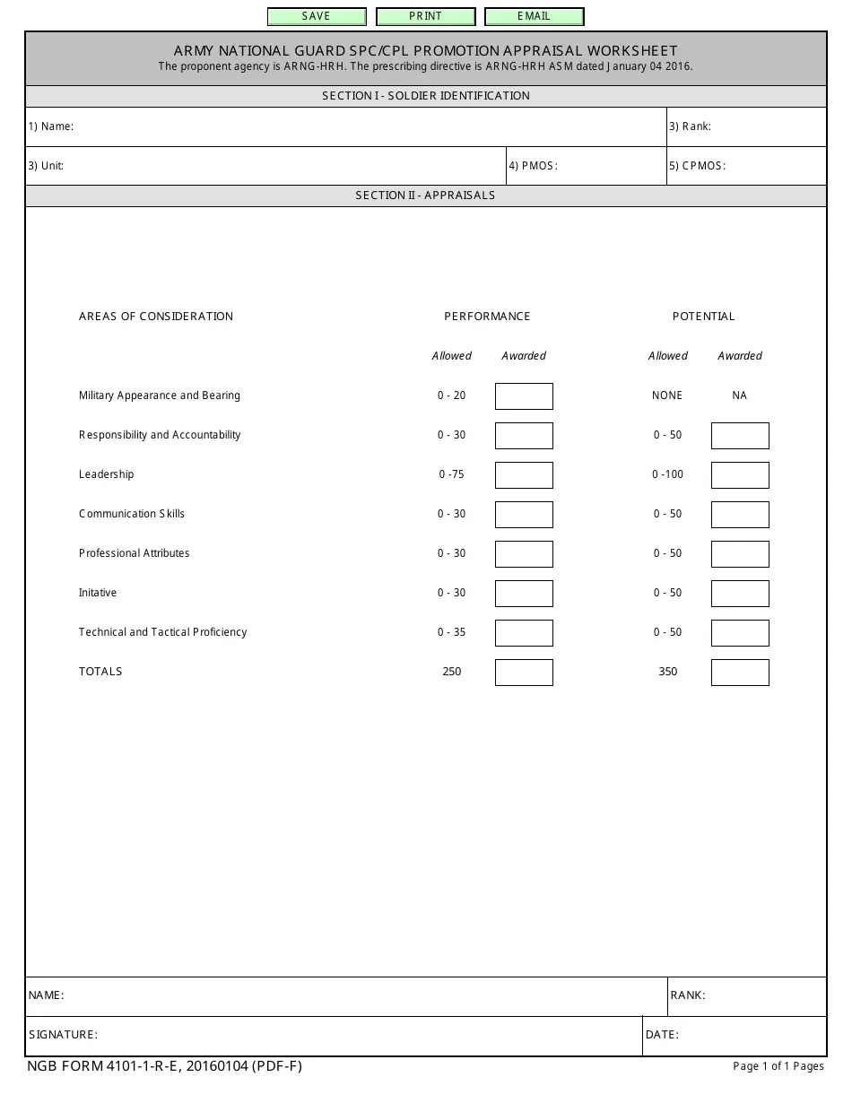 NGB Form 4101 1 R E Fill Out Sign Online And Download Fillable PDF Templateroller