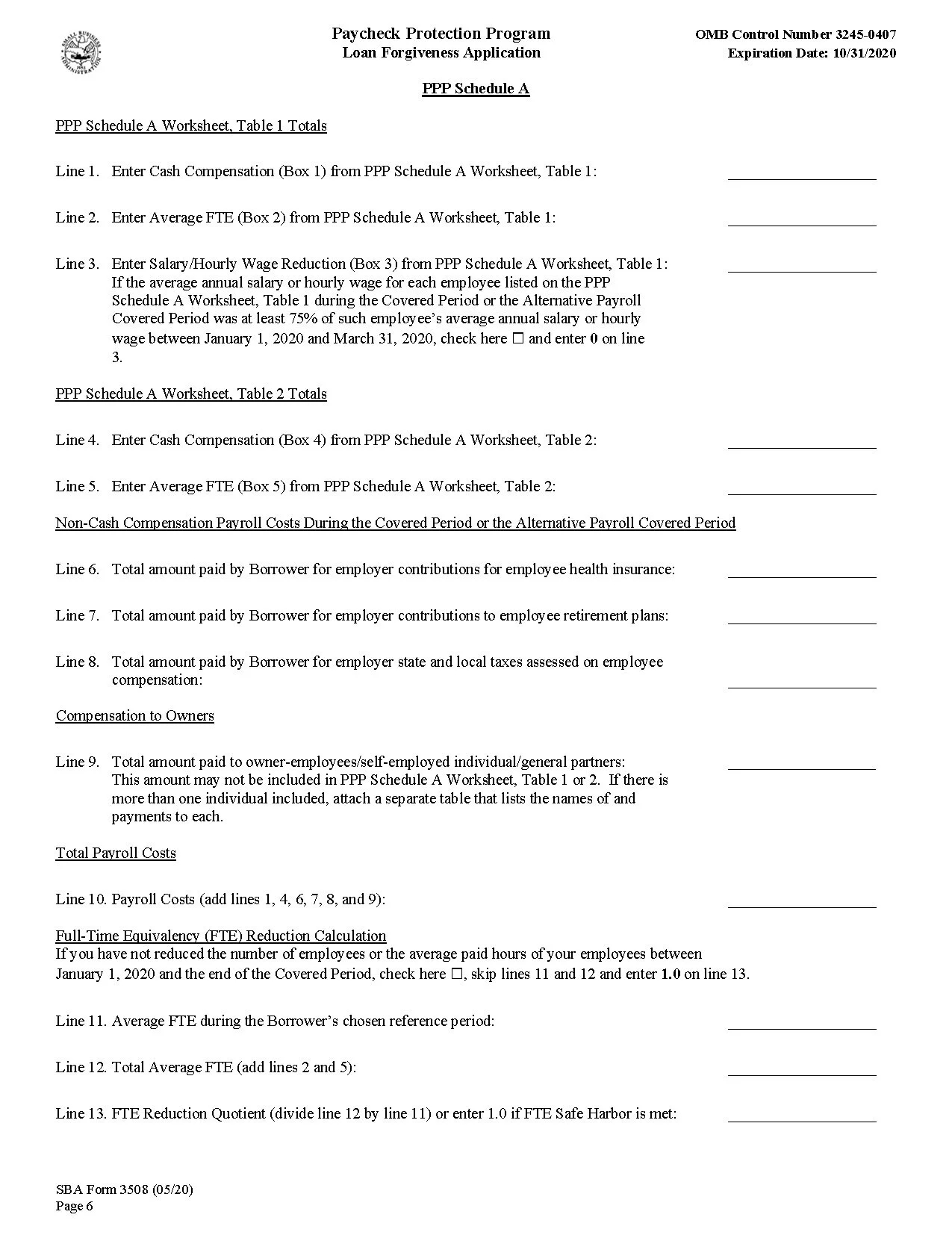 PPP Loan Forgiveness Application And Instructions Released By SBA Current Federal Tax Developments