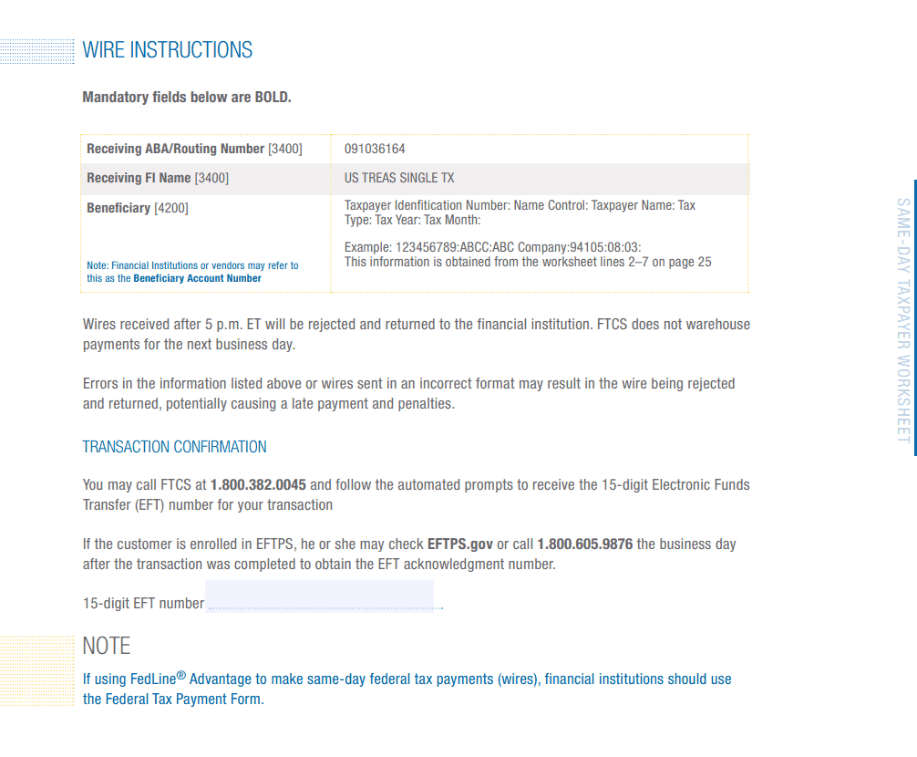 Same Day Taxpayer Worksheet Alternative Method For Making Payment Of The Solo 401k 20 Mandatory Federal Tax Federal Tax From The Distribution My Solo 401k Financial