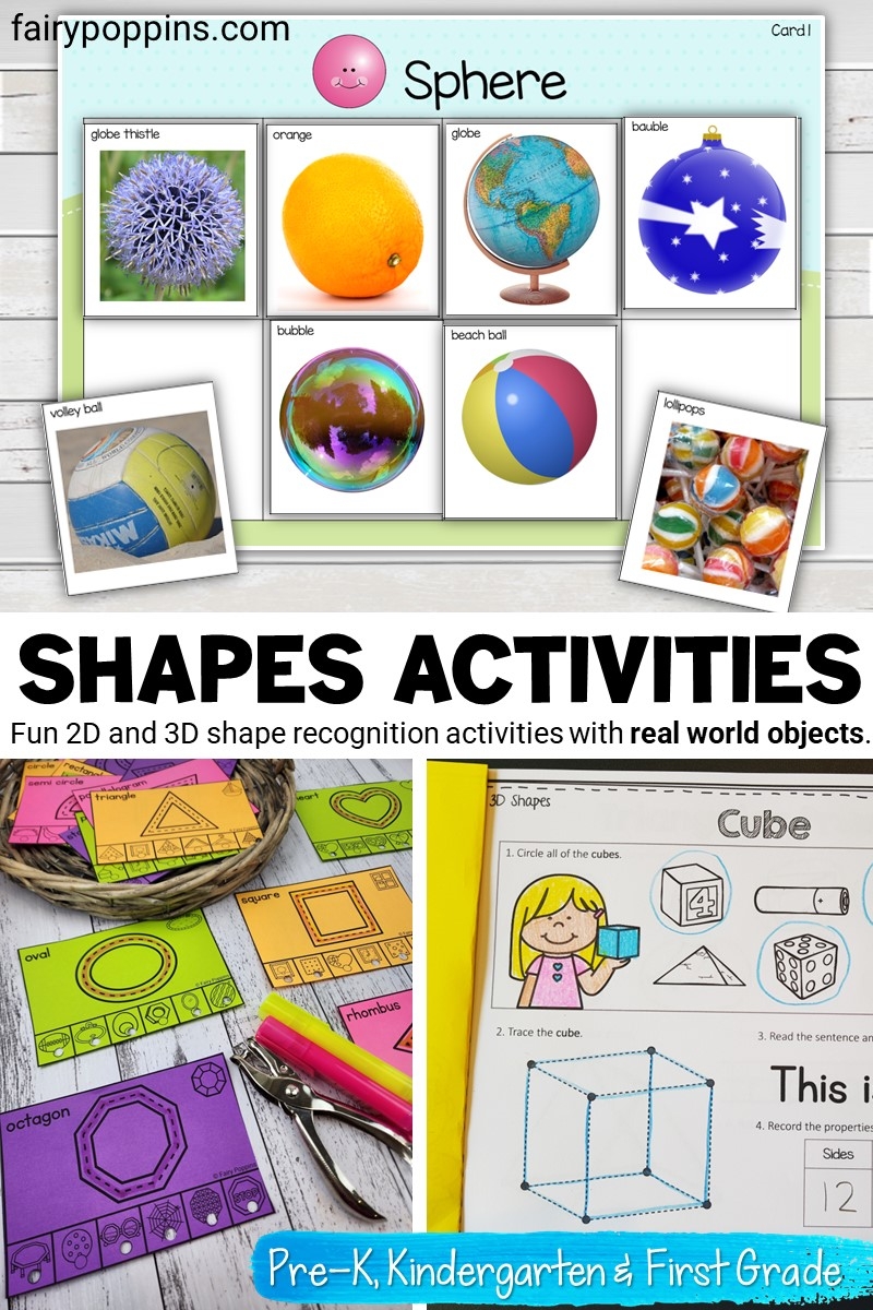 Shape Activities With Real World Objects Fairy Poppins