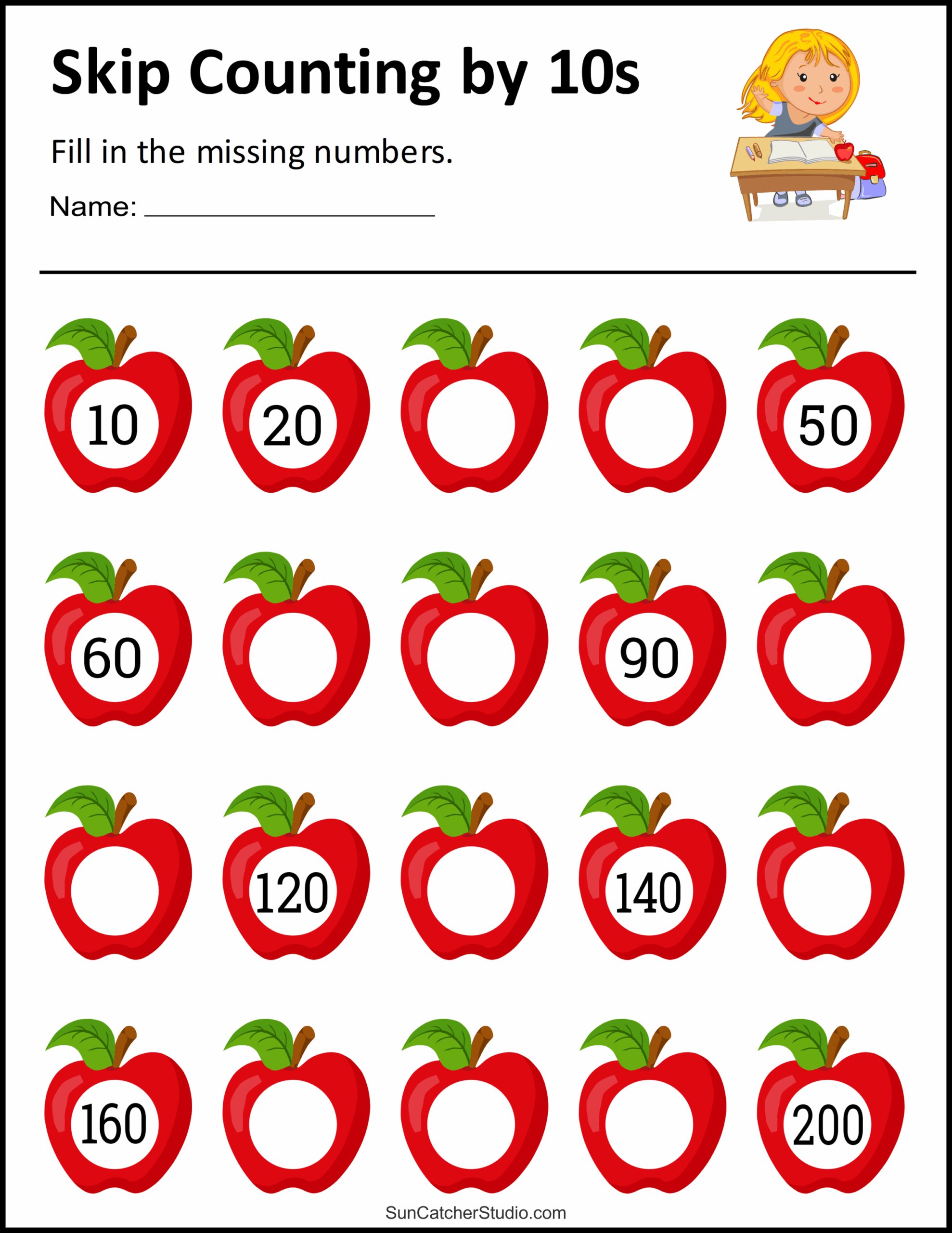 Skip Counting Worksheets And Charts Free Printables Monograms Design Tools Patterns DIY Projects