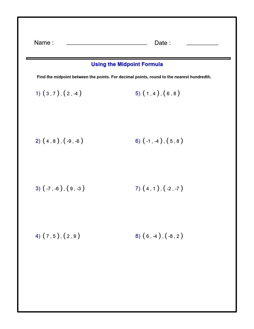 Using The Midpoint Formula Worksheets Algebra 1 Radical Expressions Made By Teachers Using The Midpoint Formula Worksheets Algebra 1 Radical Expressions Made By Teachers