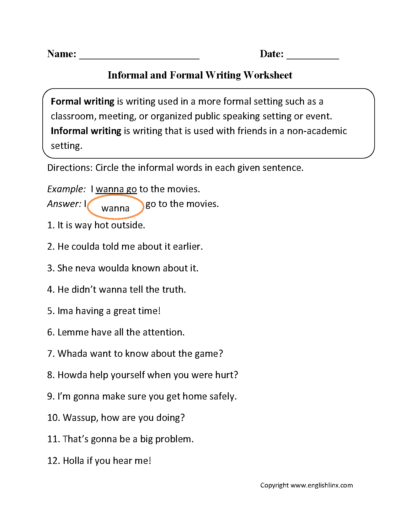 Word Usage Worksheets Word Choice Worksheets